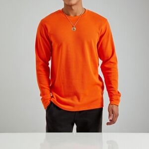 Mens City Lab Classic Thermal Shirt size MED Orange